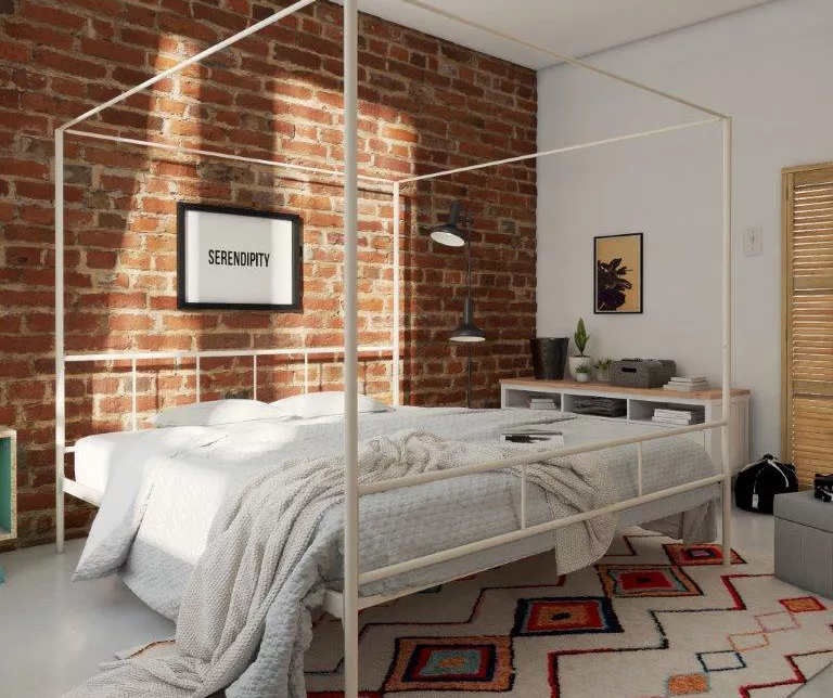 Marion White Metal King Canopy Bed 4 Marion White Metal King Canopy Bed - Image 2