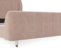 Little Seeds Valentina Velvet Full Bed -Living Room Furniture Store 810538404 6