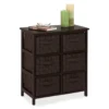 Black 6-Drawer Woven Strap Chest 1 Black 6-Drawer Woven Strap Chest -Living Room Furniture Store 810539930 1