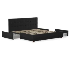 CosmoLiving Elizabeth Velvet Storage Bed -Living Room Furniture Store 810540948 4