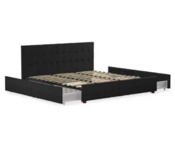 CosmoLiving Elizabeth Velvet Storage Bed -Living Room Furniture Store 810540948 5
