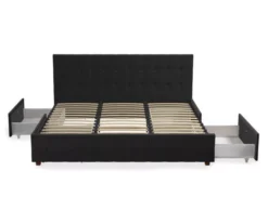 CosmoLiving Elizabeth Velvet Storage Bed -Living Room Furniture Store 810540948 6
