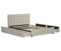 CosmoLiving Elizabeth Velvet Storage Bed -Living Room Furniture Store 810540949 5
