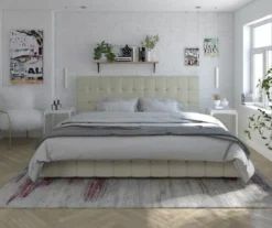 CosmoLiving Elizabeth Velvet Storage Bed -Living Room Furniture Store 810540950 2