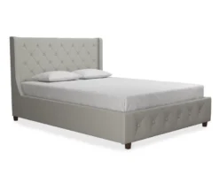 CosmoLiving Mercer Wingback Linen Bed -Living Room Furniture Store 810540991 3