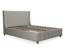 CosmoLiving Mercer Wingback Linen Bed -Living Room Furniture Store 810540991 5