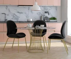 CosmoLiving Astor Velvet Dining Chair -Living Room Furniture Store 810540993 2