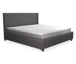 CosmoLiving Mercer Wingback Linen Bed -Living Room Furniture Store 810541030 3