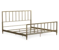 CosmoLiving Blair Brass Metal King Bed -Living Room Furniture Store 810541048 4