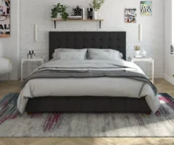 CosmoLiving Elizabeth Velvet Storage Bed -Living Room Furniture Store 810541061 2