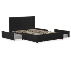 CosmoLiving Elizabeth Velvet Storage Bed -Living Room Furniture Store 810541061 4