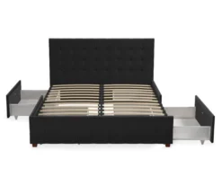 CosmoLiving Elizabeth Velvet Storage Bed -Living Room Furniture Store 810541061 6