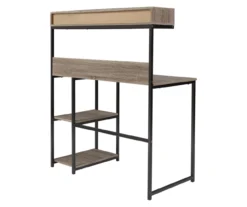 Daylicrew 2-Shelf Home Office Desk & Hutch -Living Room Furniture Store 810542286 2