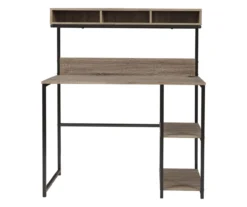 Daylicrew 2-Shelf Home Office Desk & Hutch -Living Room Furniture Store 810542286 5