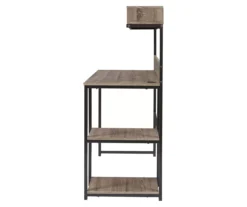 Daylicrew 2-Shelf Home Office Desk & Hutch -Living Room Furniture Store 810542286 6