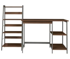 Soho 2-Piece Wooden Desk & Bookcase Set -Living Room Furniture Store 810542289 6
