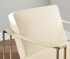 Kleemore Ostrich Embossed Leather Accent Chair -Living Room Furniture Store 810542293 4