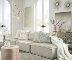 Bales Checkered Taupe Upholstered Accent Chair -Living Room Furniture Store 810542299 13