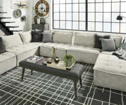 Bales Checkered Taupe Upholstered Accent Chair -Living Room Furniture Store 810542299 17