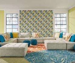 Bales Checkered Taupe Upholstered Accent Chair -Living Room Furniture Store 810542299 5