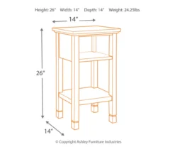Signature Design By Ashley Marnville Accent Table With USB Ports -Living Room Furniture Store 810542307 3