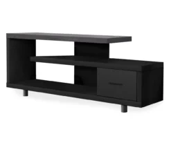 60" Black & Gray Top TV Stand