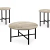 Monarch Round 3-Piece Occasional Table Set -Living Room Furniture Store 810542424 2