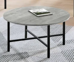 Monarch Round 3-Piece Occasional Table Set -Living Room Furniture Store 810542425 3