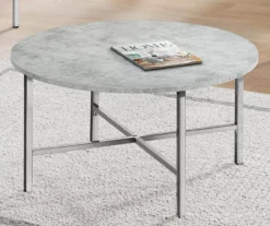 Monarch Round 3-Piece Occasional Table Set -Living Room Furniture Store 810542427 3