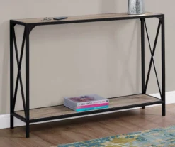Monarch Metal X-Shaped Console Table -Living Room Furniture Store 810542457 1