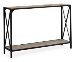 Monarch Metal X-Shaped Console Table -Living Room Furniture Store 810542457 2