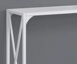 Monarch Metal X-Shaped Console Table -Living Room Furniture Store 810542458 3
