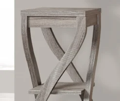 Monarch 3-Tier Twisted Leg Side Table -Living Room Furniture Store 810542508 3