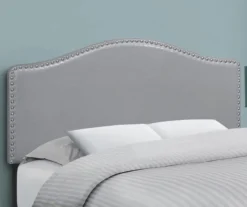 Monarch Faux Leather Button Tufted Headboard -Living Room Furniture Store 810542516 1