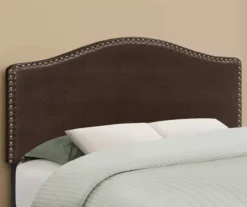 Monarch Faux Leather Button Tufted Headboard -Living Room Furniture Store 810542517 1
