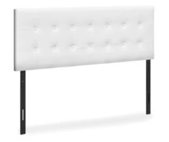 Monarch Faux Leather Button Tufted Headboard -Living Room Furniture Store 810542527 2