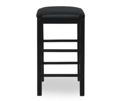 Bay Faux Leather & Wood Counter Stools, 2-Pack -Living Room Furniture Store 810543042 5