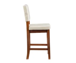 Jackson Cream Upholstered Wood Counter Stool -Living Room Furniture Store 810543082 A1 2