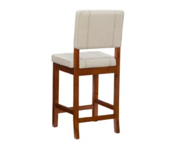 Jackson Cream Upholstered Wood Counter Stool -Living Room Furniture Store 810543082 A4 4