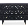 Urban Fresh Black & Gold 6-Drawer Textured Geometric Dresser 2 Urban Fresh Black & Gold 6-Drawer Textured Geometric Dresser -Living Room Furniture Store 810543103 3