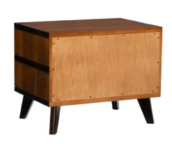 Manhattan Walnut 2-Drawer Mid-Century Wood Nightstand -Living Room Furniture Store 810543109 A2 4