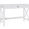 Richland White 1-Drawer Wood X Leg Desk -Living Room Furniture Store 810543159 1