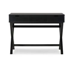 Kari Black Lift-Top Campaign Desk -Living Room Furniture Store 810543173 3