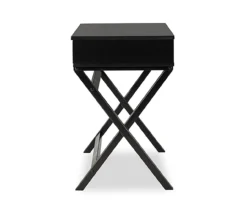 Kari Black Lift-Top Campaign Desk -Living Room Furniture Store 810543173 4