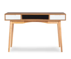 Nate Ash & White 2-Drawer Writing Desk 20 Nate Ash & White 2-Drawer Writing Desk -Living Room Furniture Store 810543187 A0 2