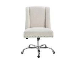 Comfort Home Warm White Sherpa Chair -Living Room Furniture Store 810543232 3