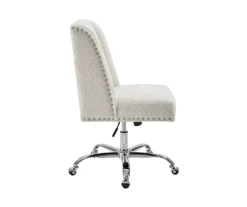 Comfort Home Warm White Sherpa Chair -Living Room Furniture Store 810543232 5