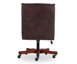 Austin Dark Walnut Upholstered Office Chair -Living Room Furniture Store 810543233 A2 5