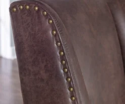 Austin Dark Walnut Upholstered Office Chair -Living Room Furniture Store 810543233 A8 7