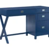 Kari Royal Blue 4-Drawer Office Desk -Living Room Furniture Store 810543245 A0 1